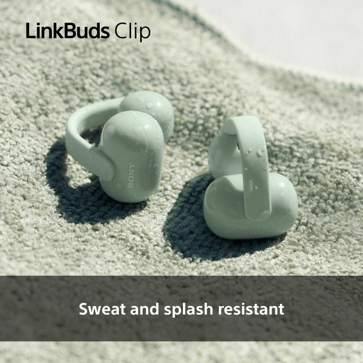 Слушалки Sony LinkBuds Clip WF-LC900, TWS Open-ear, безжични, микрофон, до 15ч батерия, зелени - WFLC900G.CE7 - 5
