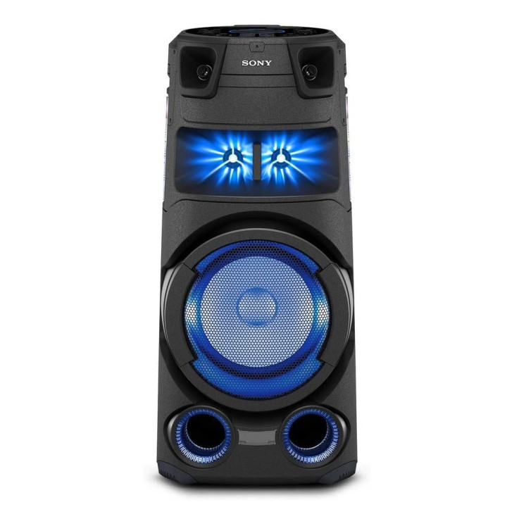 Аудио система Sony MHC-V73D, Bluetooth, HDMI, USB, CD/DVD Player, 360° Sound, Karaoke, FM Radio, RGB Party Light - MHCV73D.CEL -