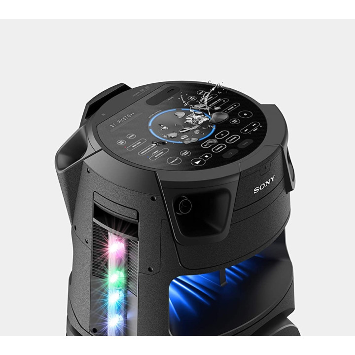 Аудио система Sony MHC-V73D, Bluetooth, HDMI, USB, CD/DVD Player, 360° Sound, Karaoke, FM Radio, RGB Party Light - MHCV73D.CEL -
