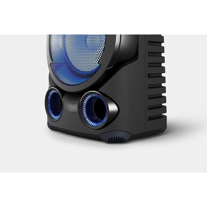 Аудио система Sony MHC-V73D, Bluetooth, HDMI, USB, CD/DVD Player, 360° Sound, Karaoke, FM Radio, RGB Party Light - MHCV73D.CEL -