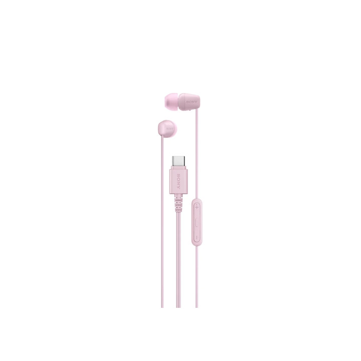Слушалки Sony IER-EX15C, In-ear, USB Type-C, с микрофон, Pink - IEREX15CP.CE7 - 1