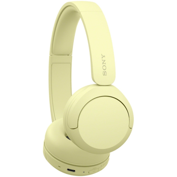 Слушалки Sony WH-CH520, Bluetooth 5.2, 50ч батерия, микрофон, жълти - WHCH520Y.CE7 - 4