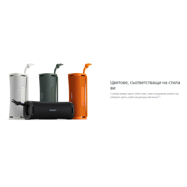 Преносима тонколона Sony SRS-ULT10, Bluetooth 5.3, IP67, 12h батерия, Forest Gray - SRSULT10H.CE7 - 7