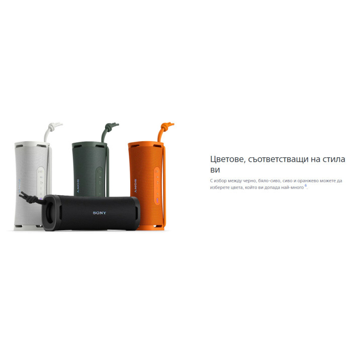Тонколони Sony SRS-ULT10, Bluetooth 5.3, IP67, 12h батерия, Оранжев - SRSULT10D.CE7 - 7