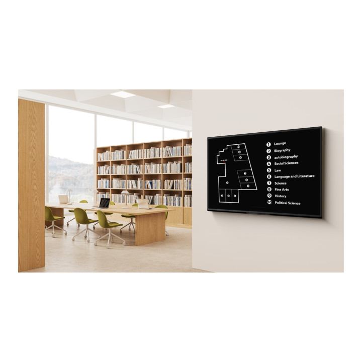 Професионален дисплей Sony EZ20L FW-65EZ20L, 65" 4K UHD IPS, Android TV, 350 cd/m², 16/7 Operation - 2
