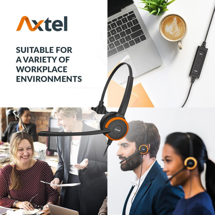 Слушалка Axtel PRIME HD, моно, MS, NC, USB - AXH-PRIMSM - 5