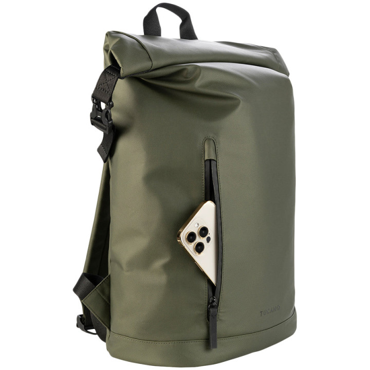 Раница TUCANO Rollo, за лаптоп 15.6"/MacBook Pro 16", зелена - BKROL15-VM - 1