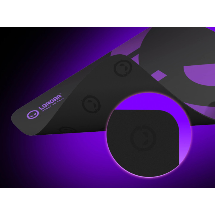 Подложка за мишка LORGAR, 500x420x3mm, Purple/Black - LRG-MPA15L - 9
