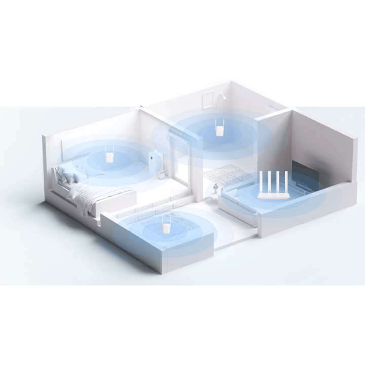 Wi-Fi Range Extender Xiaomi AX1500, 1201 Mbps, 2.4GHz/5GHz, 1x LAN - DVB4514GL - 4