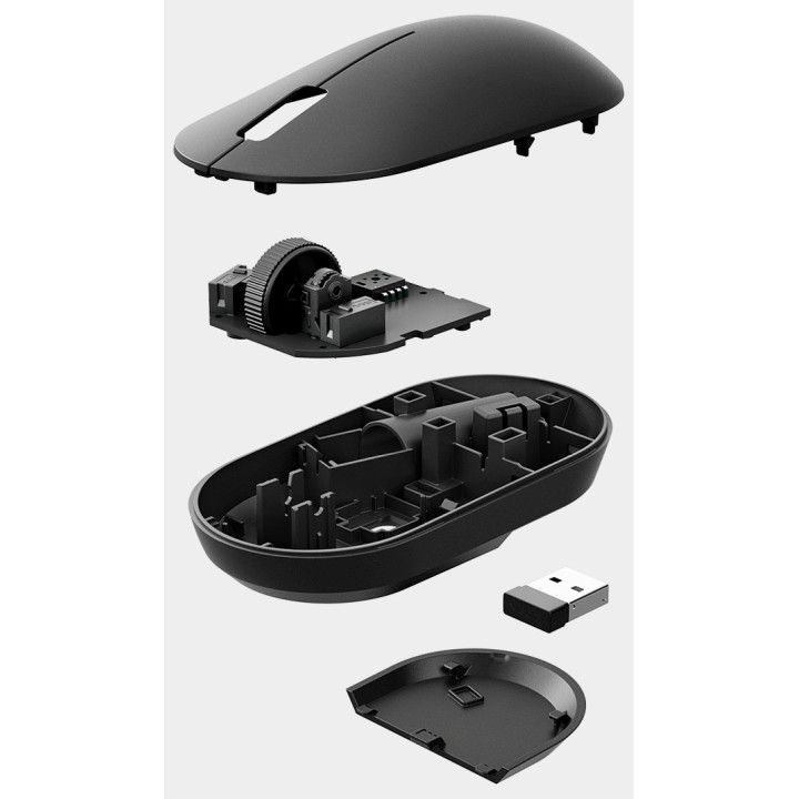 Безжична мишка Xiaomi Wireless Mouse Lite 2, 1000 dpi, RF 2.4 GHz, черна - BHR8916GL - 8
