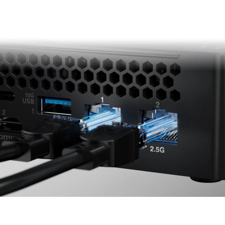 Мини компютър ASUS NUC 16 PRO RNUC16GDKW96C002, Intel Core Ultra 9 378H, Intel Arc B390, 32GB LPDDR5-8533, без SSD, Wi-Fi 7 - 90