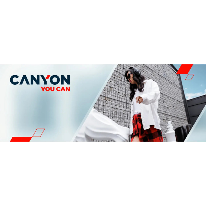 Безжични слушалки Canyon OnRiff 5, Bluetooth 6.0, до 30ч, USB-C, черни - CNS-CBTHS5B - 2