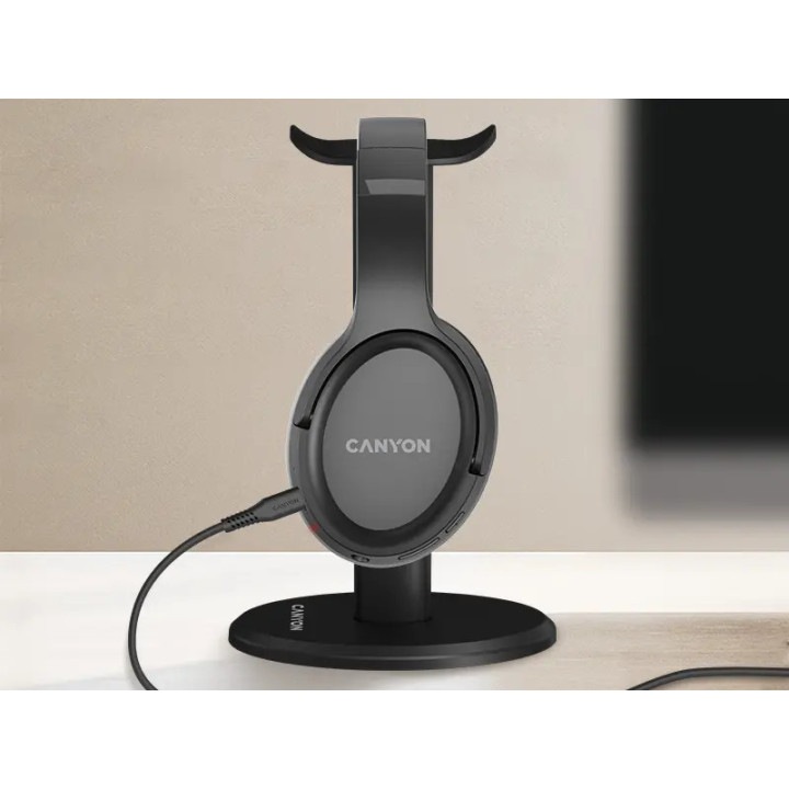 Безжични слушалки Canyon OnRiff 5, Bluetooth 6.0, до 30ч, USB-C, черни - CNS-CBTHS5B - 7
