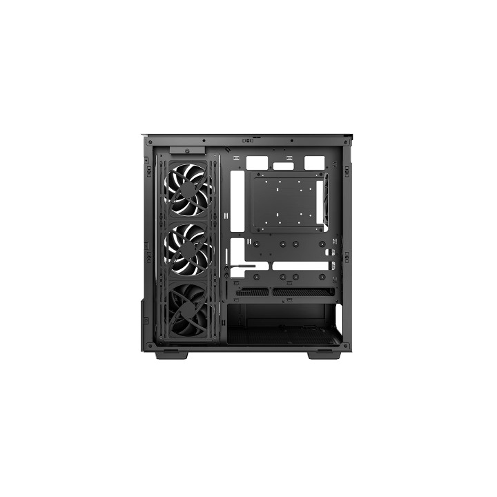 Кутия за компютър DeepCool CH690 LCD, Middle Tower, ATX/mATX/Mini-ITX, Tempered Glass, 4x140mm ARGB вентилатора, 7" LCD дисплей 