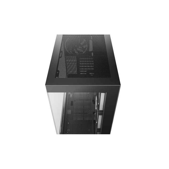 Кутия за компютър DeepCool CH690 LCD, Middle Tower, ATX/mATX/Mini-ITX, Tempered Glass, 4x140mm ARGB вентилатора, 7" LCD дисплей 