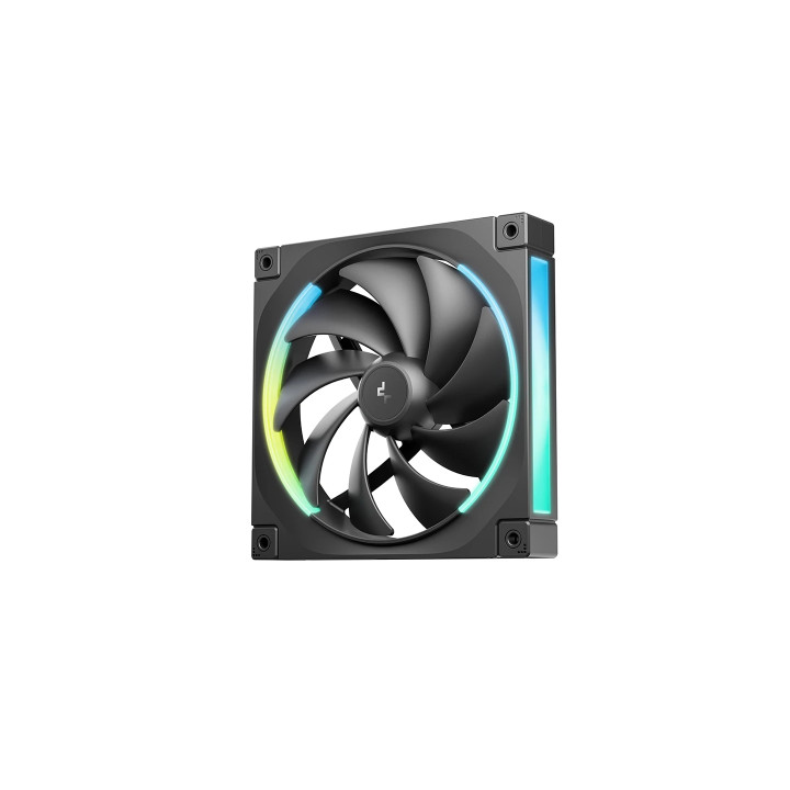 Кутия за компютър DeepCool CH690 LCD, Middle Tower, ATX/mATX/Mini-ITX, Tempered Glass, 4x140mm ARGB вентилатора, 7" LCD дисплей 