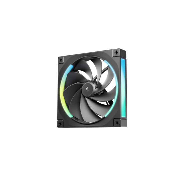 Кутия за компютър DeepCool CH690 LCD, Middle Tower, ATX/mATX/Mini-ITX, Tempered Glass, 4x140mm ARGB вентилатора, 7" LCD дисплей 