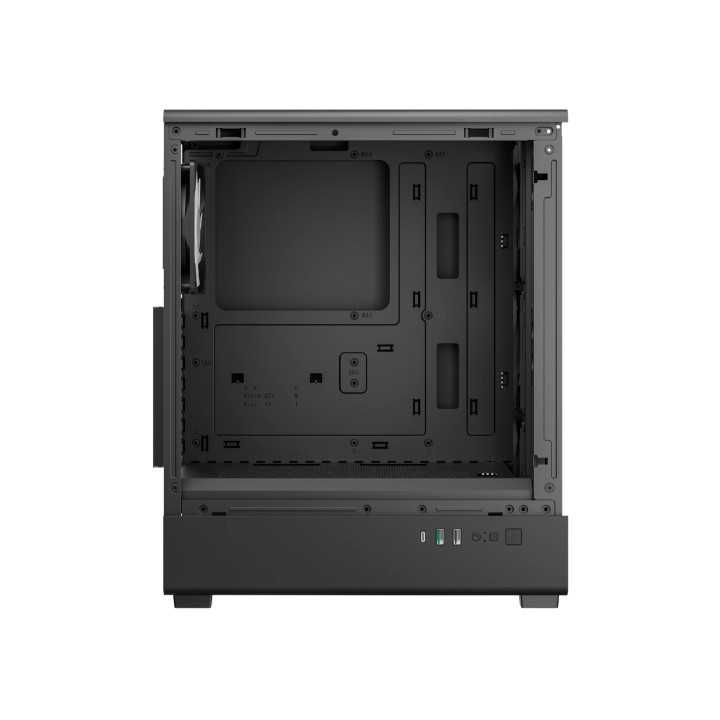 Кутия за компютър DeepCool CC550, Middle Tower, ATX, Tempered Glass, 4x 120mm ARGB вентилатора - R-CC550BKANA4-G - 4