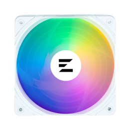 Вентилатор Zalman ZM-AF120 ARGB, 120mm, 600-2000 RPM, ARGB подсветка, бял - ZM-AF120 ARGB WHITE - 1