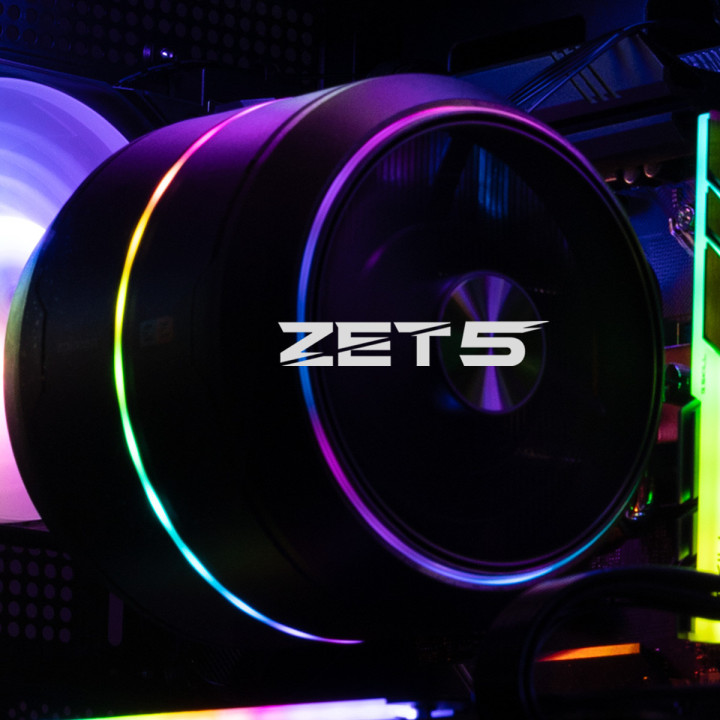 Охладител за процесор ZALMAN ZET5, 5 heat pipes, 220W TDP, 120mm вентилатор - ZET5 BLACK - 2