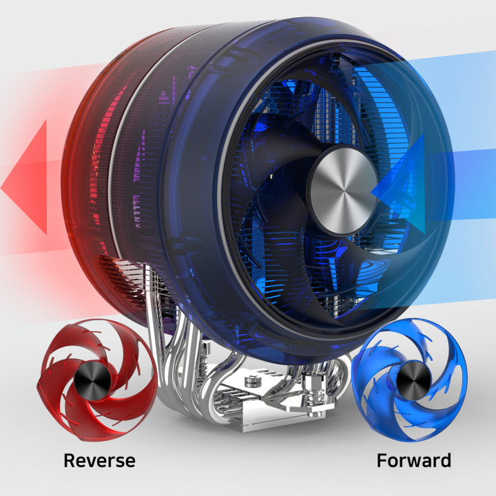 Охладител за процесор ZALMAN ZET5, 5 heat pipes, 220W TDP, 120mm вентилатор - ZET5 BLACK - 5