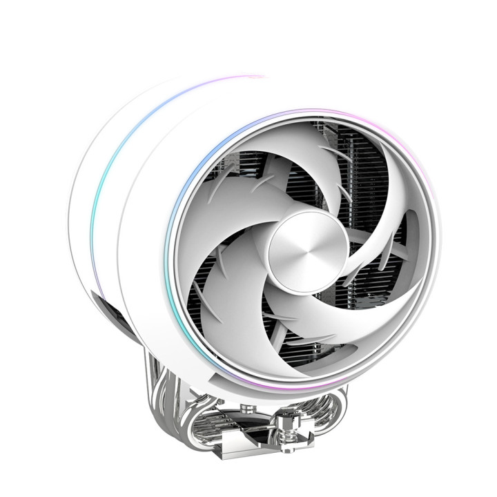 Охладител за процесор ZALMAN ZET5, 220W TDP, 5x топлинни тръби, 120mm вентилатор, бял - ZET5 WHITE - 6