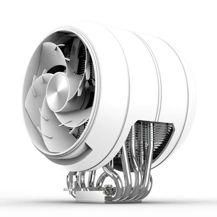 Охладител за процесор ZALMAN ZET5, 220W TDP, 5x топлинни тръби, 120mm вентилатор, бял - ZET5 WHITE - 8
