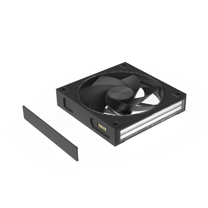Комплект вентилатори Zalman ZM-DF 120R A3, 120mm PWM RGB - ZM-DF120R A3 BLACK - 7