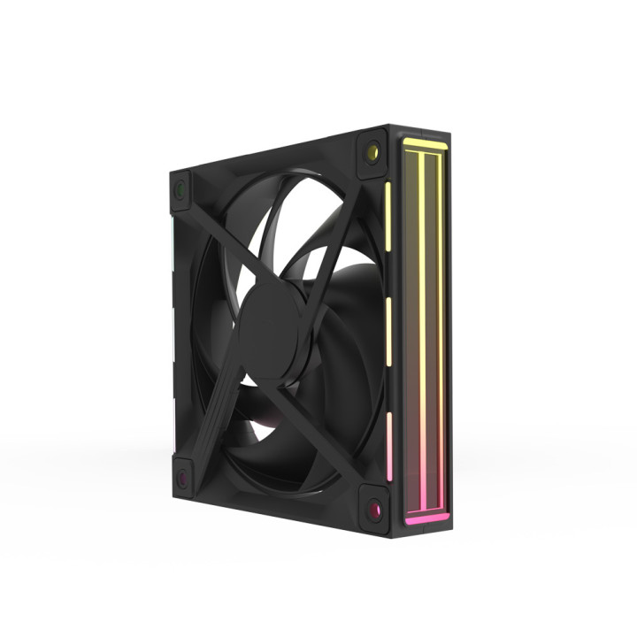 Комплект вентилатори Zalman ZM-DF 120R A3, 120mm PWM RGB - ZM-DF120R A3 BLACK - 8