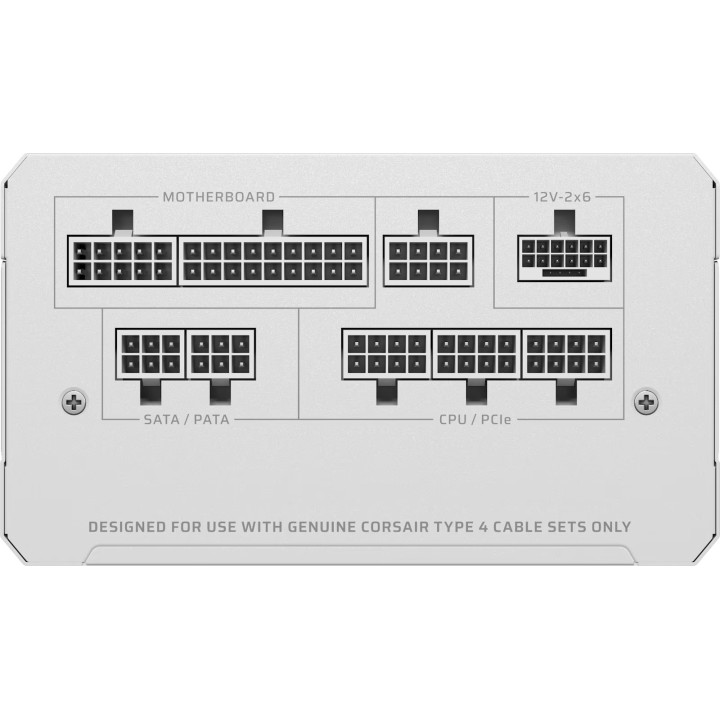 Модулно захранване Corsair RMe White Series RM1000e, 1000W, 80+ Platinum, ATX 3.1, PCIe 5.1 - CP-9020339-EU - 5