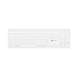 Безжична клавиатура Natec Tang, Bluetooth + 2.4GHz, Silent, Slim, Бяла - NKL-2469 - 1