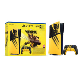 Конзола Sony PlayStation 5 Slim Digital Edition, Marvel's Wolverine Battle Yellow Limited Edition Bundle, AMD Ryzen Z1 Extreme, 