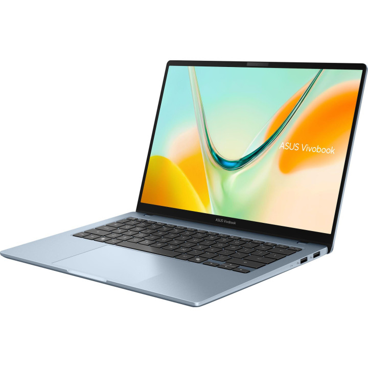 Лаптоп ASUS Vivobook S14 S5408QA-TM274W, 14" IPS WUXGA, Snapdragon X X1-26-101, 8GB LPDDR5X, 256GB SSD, Win11 Home - 90NB19B1-M0