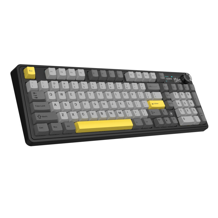 Безжична геймърска механична клавиатура Ajazz AK980 V2 - Gift Switch [Linear] (English US), Black, Gray - AJ-AK980-V2-GS-BK - 15