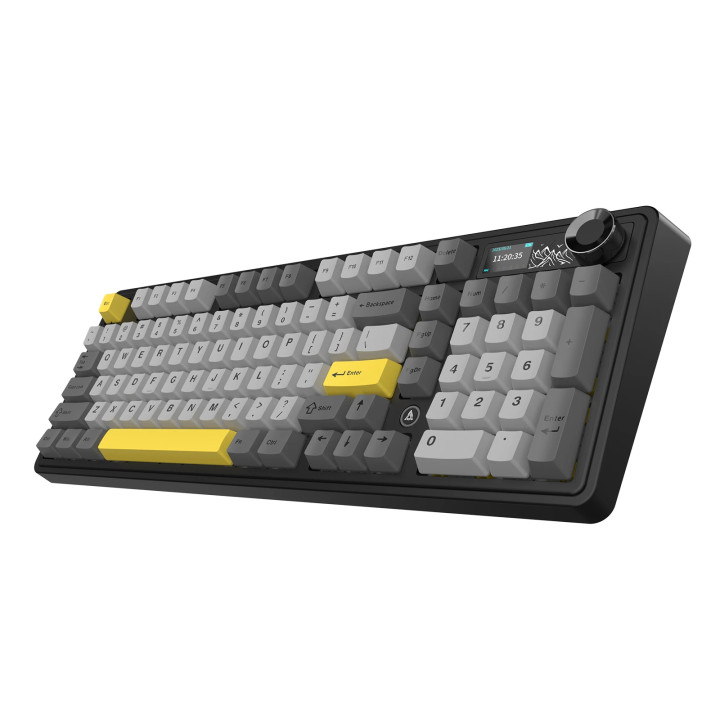 Безжична геймърска механична клавиатура Ajazz AK980 V2 - Gift Switch [Linear] (English US), Black, Gray - AJ-AK980-V2-GS-BK - 16