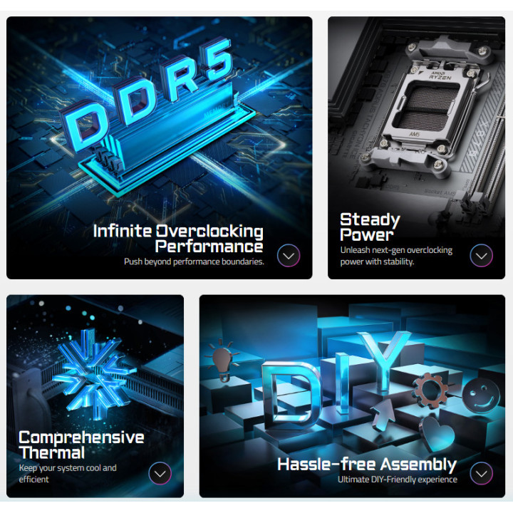 Дънна платка Gigabyte X870 Aorus Tachyon Ice, AMD AM5, DDR5, Wi-Fi 7 - X870 A TACHYON ICE - 7