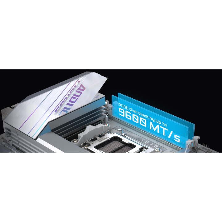 Дънна платка Gigabyte X870 Aorus Tachyon Ice, AMD AM5, DDR5, Wi-Fi 7 - X870 A TACHYON ICE - 9
