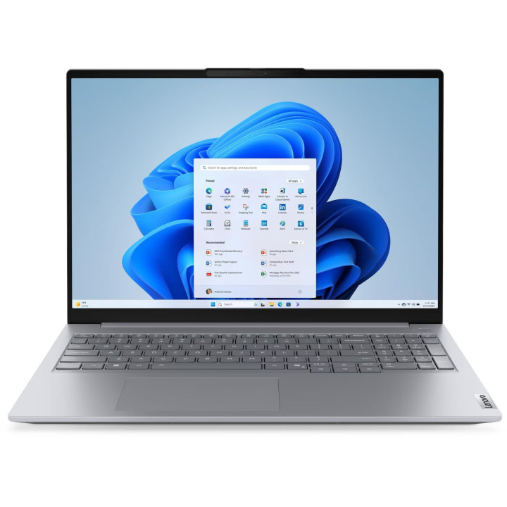 Лаптоп Lenovo ThinkBook 16 G9 IRL, 16" WUXGA, Intel Core 5 210H, 16GB DDR5, 512GB SSD, Free OS - 21USA03FBM - 1