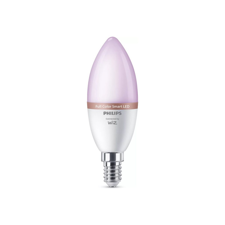 Умна LED крушка Philips WiZ, 3 бр., E14, 40W еквивалент, 2200-6500K, Wi-Fi - 8720169210318 - 2