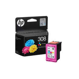 Мастилена касета HP 308 Tri-Color, CMY, ~120 страници - 7FP20UE - 1