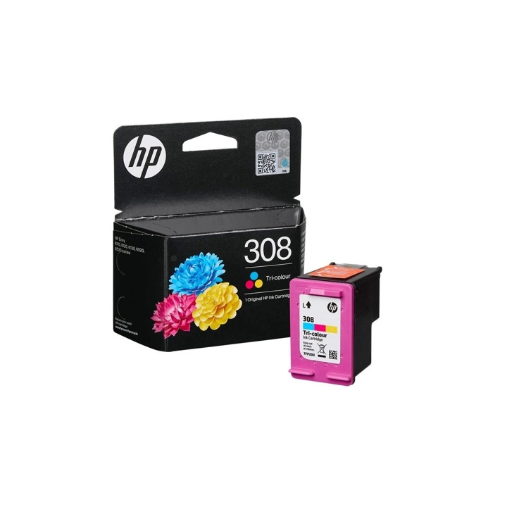 Мастилена касета HP 308 Tri-Color, CMY, ~120 страници - 7FP20UE - 1