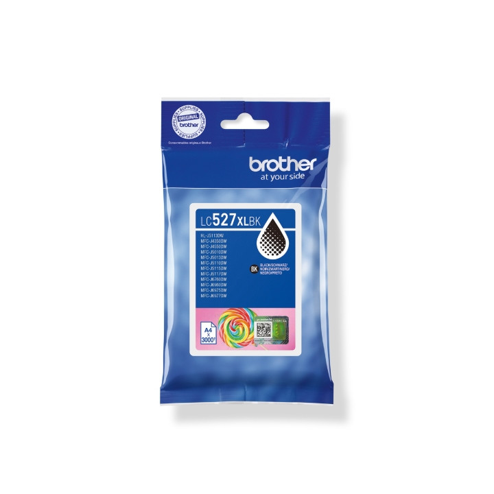 Консуматив Brother LC527XLBK, Black, 3000 стр., за MFCJ5010DW/MFCJ5110DW - 3