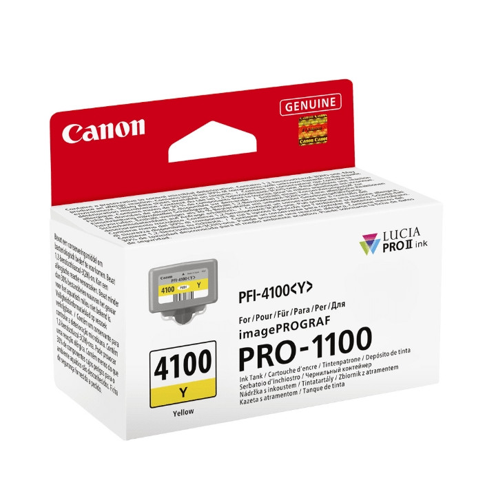 Консуматив Canon PFI-4100, Yellow, 80ml - 6780C001AA - 1