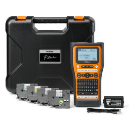 Етикираща система Brother PT-E560BTSP, индустриална, преносима, 24mm лента, Bluetooth, USB, LCD дисплей - PTE560BTSPQL1 - 1