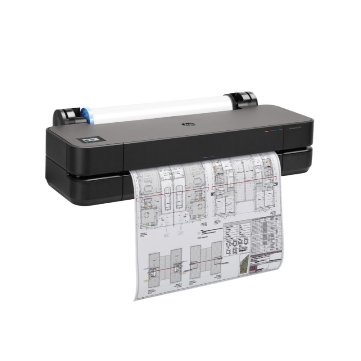 Мастилоструен плотер HP DesignJet T250, 24" (610mm), 2400x1200 dpi, USB 2.0, Gigabit Ethernet, Wi-Fi - 5HB06D - 1