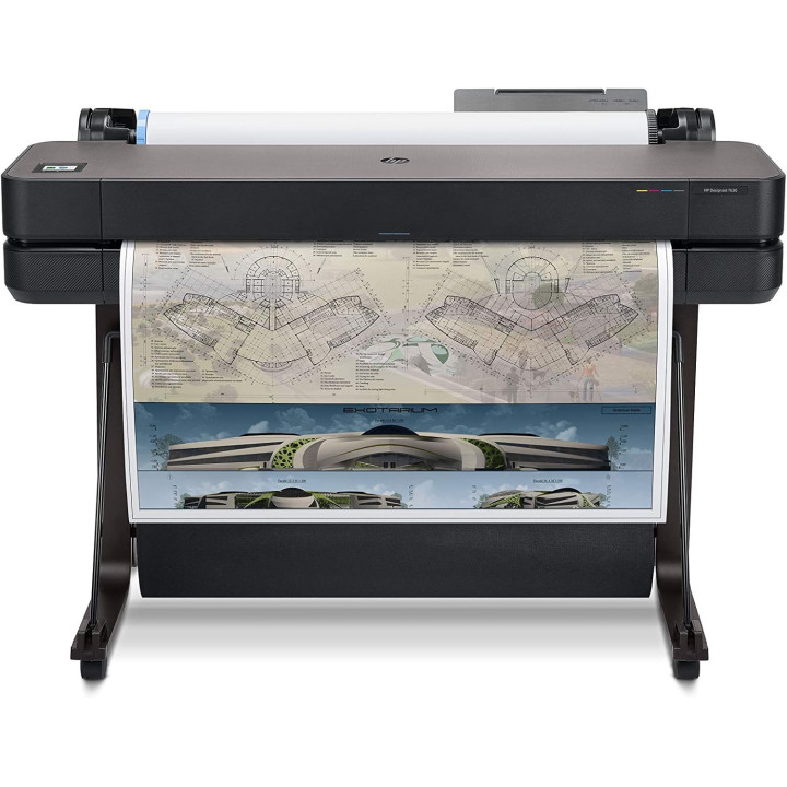 Мастилоструен плотер HP DesignJet T630, 24" (610 mm), 2400x1200 dpi, 4-цветна термична мастилена струя, USB 2.0, Gigabit Etherne