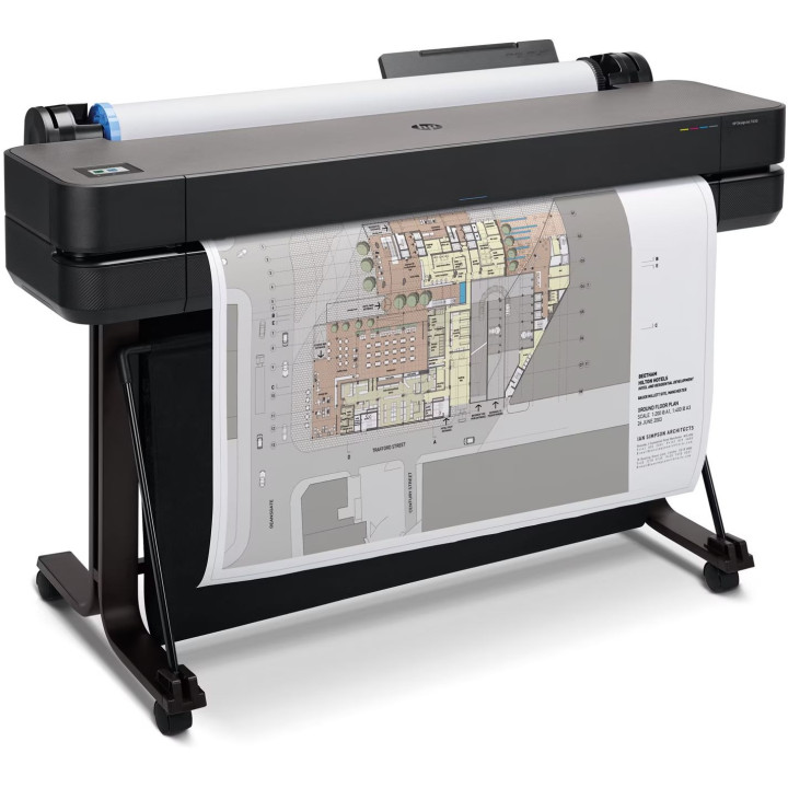 Мастилоструен плотер HP DesignJet T630, 24" (610 mm), 2400x1200 dpi, 4-цветна термична мастилена струя, USB 2.0, Gigabit Etherne