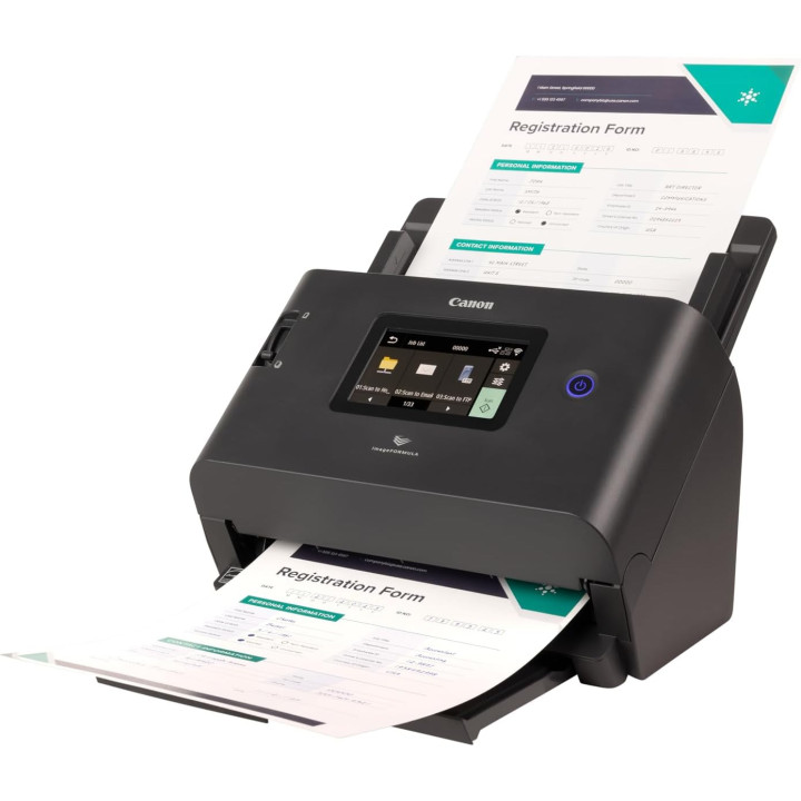 Скенер Canon imageFORMULA DR-S350NW, A4, двустранен, 50ppm, 600dpi, USB 3.2/LAN/Wi-Fi + Readiris PDF Essentials - 6897C009AA_475