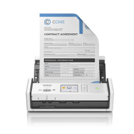 Скенер Brother ADS-1800W, двустранен, 30 ppm, 600x600 dpi, ADF 20 листа, Wi-Fi - ADS1800WTC1 - 1