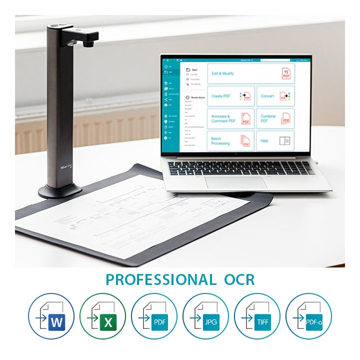 Скенер IRIS IRIScan Desk 7 Pro, CMOS 18MP, A3, USB Type-C - 464415 - 1
